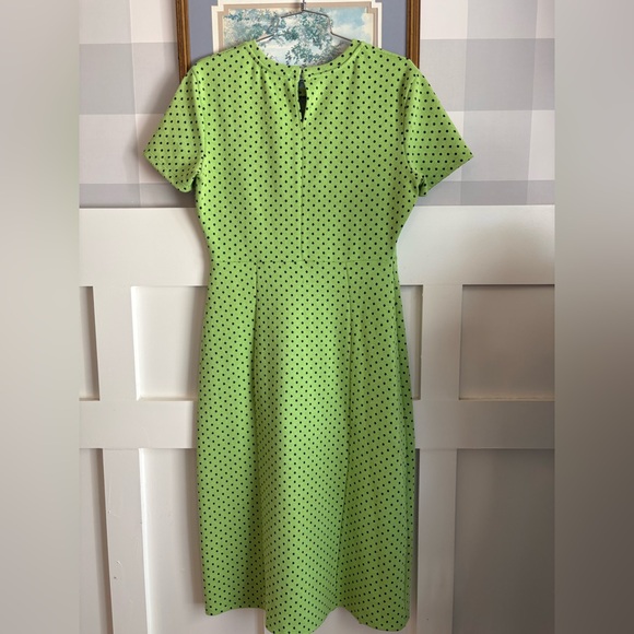 Zara Green Polka Dot Dress Size Large - Picture 8 of 8
